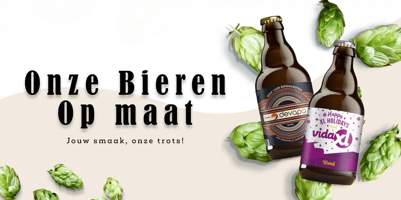 Onze Bieren op maat gepersonaliseerd bier zakelijk